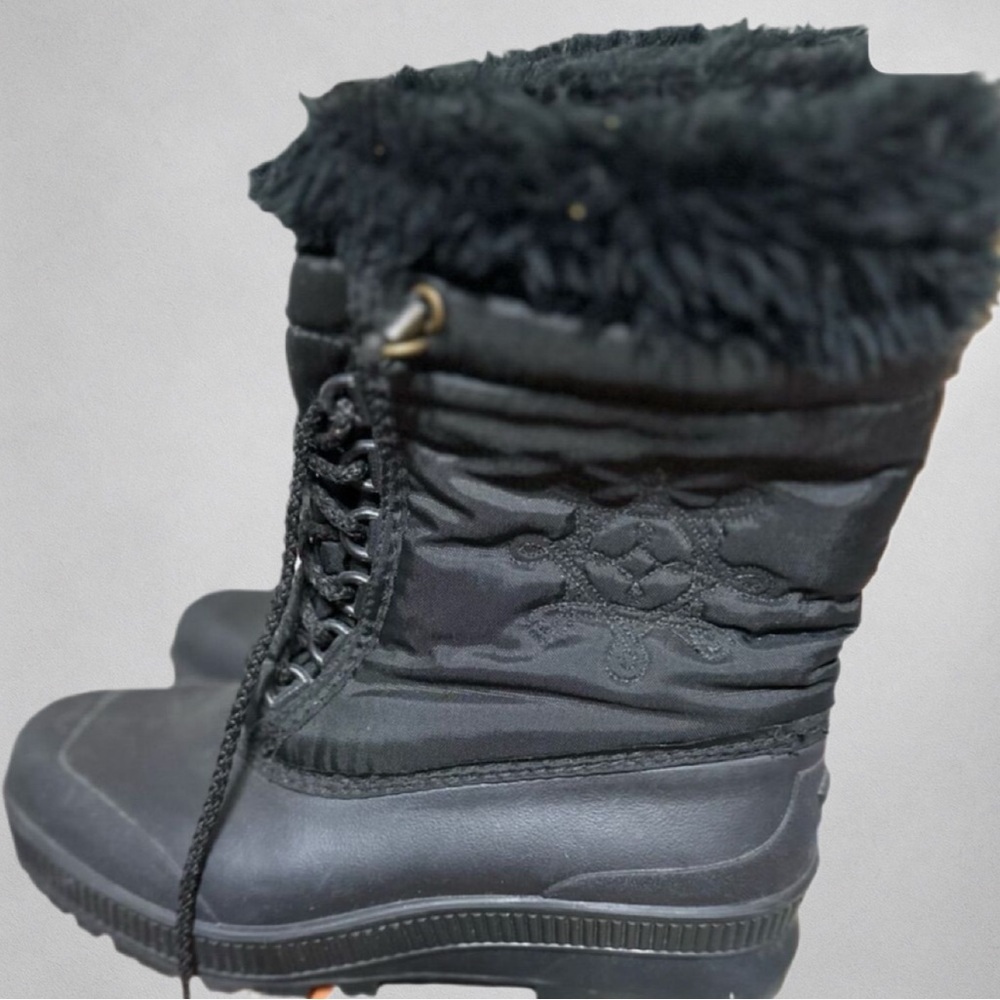 Sorel Womens Boots Snow Mid-Calf Winter Snow Black Size 7 Lace Up